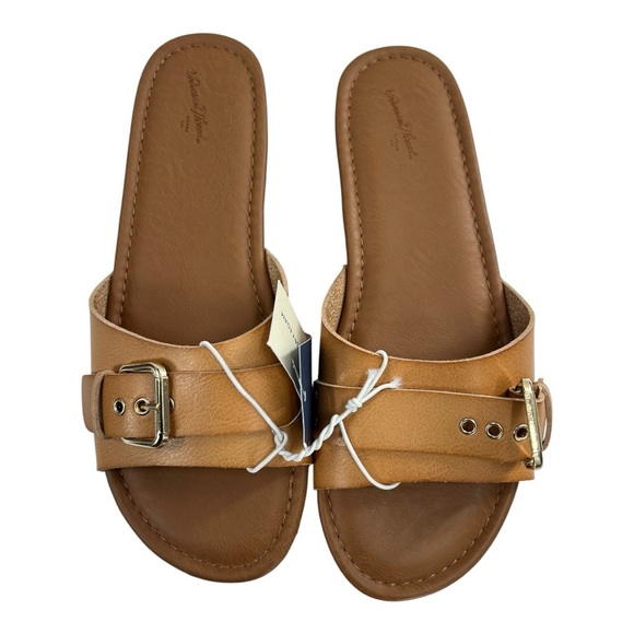 Universal Thread Women's Kora Cognac Slide Sandals Size 9 NWT - Picture 6 of 9